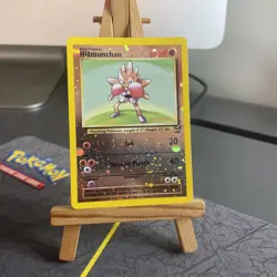 Hitmonchan #2 Best of Game WINNER Stamp Rev Holo Pokemon TCG - NM Swirl 🌪 - Image 1