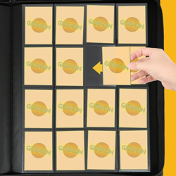 Trading Card Binder 16 Pocket, PU Cover Card Binder for 1000+ Cards, Premium Tr - Image 5