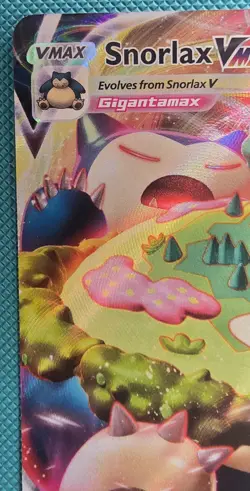 Pokemon TCG Snorlax Vmax Sword & Shield 142/202 Holo Ultra Rare - NM - Image 3