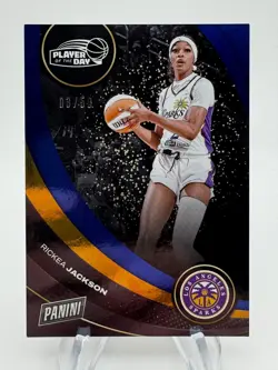 2025 WNBA Player of the Day RICKEA JACKSON Blue Prizm /50 #27 Sparks - Image 1