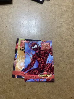 1995 Marvel Overpower Card Game Mission Maximum Carnage Cards Complete Set 1-7 - Image 1