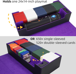 MTG Deck Box 6 In1 with MTG Playma,Premium Card Storage Box with 5 Pcs MTG Deck - Image 4