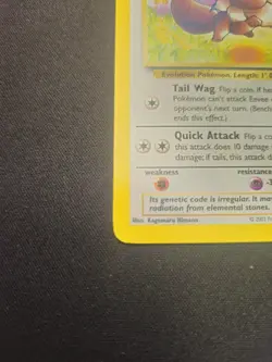 Eevee 74/110 Common WOTC Legendary Collection Pokemon TCG Card - Image 4