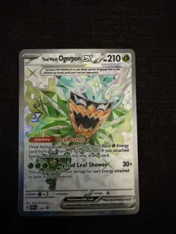 Teal Mask Ogerpon ex 166 Sv: Scarlet & Violet Promo Cards Holo - Image 1