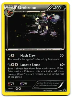 Umbreon XY96 - XY Black Star Promo Pokemon TCG - LP Card - Image 1