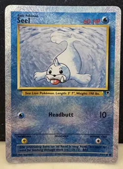 Pokemon Legendary Collection Reverse Holo: Seel Card 92/110 - Image 1