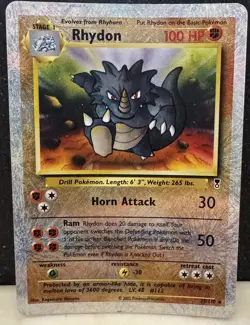 Pokemon Cards: Legendary Collection Reverse Holo: Rhydon 35/110 - Image 1
