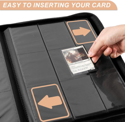 Trading Card Binder 9-Pocket, TCG Binder Fit for MTG Yugioh Card Album Book 432 - Image 5