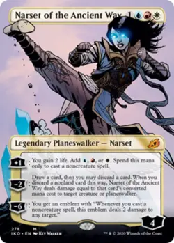 Light Play x 1 Narset of the Ancient Way - Foil - Borderless Ikoria: Lair of Beh - Image 1