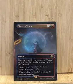 MTG LTR 0406 - “Flame of Anor” - Borderless Art - FOIL - Image 1