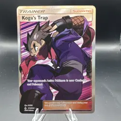 Koga’s Trap 211/214 Full Art FA Unbroken Bonds Pokemon Card NM - Image 1