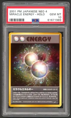 Pokemon Cards - PSA 10 Miracle Energy - Japanese Neo - GEM MT - PSA10 - Image 1
