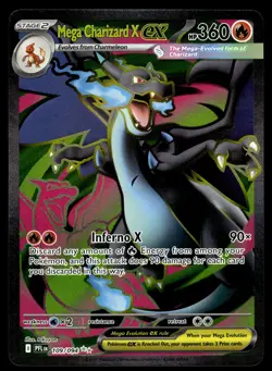 MEGA CHARIZARD X EX - 109/094 Ultra Rare Phantasmal Flames Pokemon NM - Image 1