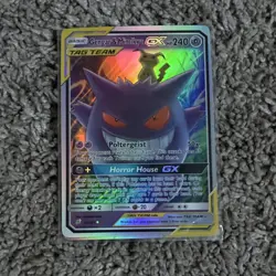 Gengar & Mimikyu GX TAG TEAM Ultra Rare Holo Card 53/181 240 HP Pokemon TCG - Image 1
