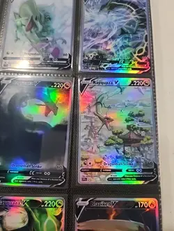 Lot of 9 Custom holo fanart mixed V Pokemon Trading Card Sleeved & Top Loaded!! - Image 5