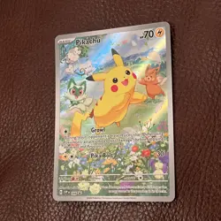 PIKACHU SVP 088 Scarlet & Violet Full Art Promo Pokemon Card Near Mint - Image 3