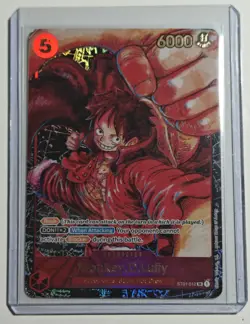 Monkey D Luffy St01 012 One Piece Card Game Tcg No Signed Super Rara - Image 1