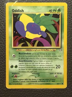 2000 Pokemon Neo Genesis Set ITALIAN Oddish 68/111 WOTC Card - Image 1