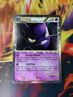 Crobat 84/95 NM Holo Rare Prime HGSS Unleashed 2010 Pokemon TCG - Image 1