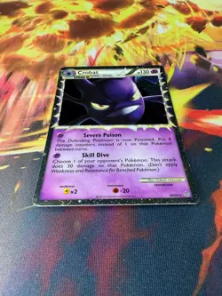 Crobat 84/95 NM Holo Rare Prime HGSS Unleashed 2010 Pokemon TCG - Image 2