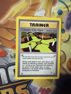 Celadon City Gym Uncommon Gym Heroes 107/132 NM Pokemon TCG WOTC - Image 1