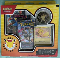 POKEMON TCG 2026 POKEMON DAY COLLECTION PIKACHU with 3 Booster Packs - Image 1