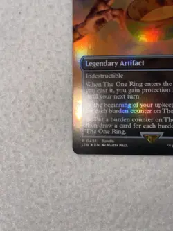 Magic The Gathering Legendary Artifact Card The One Ring Foil The Middle Earth - Image 3