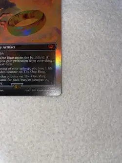 Magic The Gathering Legendary Artifact Card The One Ring Foil The Middle Earth - Image 4