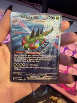 Yanmega ex 228/182 Sv10: Destined Rivals Holo Rare Pokemon - Image 1