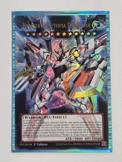 Number 99: Utopia Dragonar RA05-EN144 Overframe Extended Art Yugioh Ultra Rare - Image 1