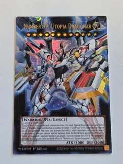 Number 99: Utopia Dragonar RA05-EN144 Overframe Extended Art Yugioh Ultra Rare - Image 2