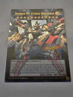 Number 99: Utopia Dragonar RA05-EN144 Overframe Extended Art Yugioh Ultra Rare - Image 5