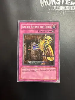 YUGIOH BARREL BEHIND THE DOOR SUPER RARE PGD-095 - Image 1