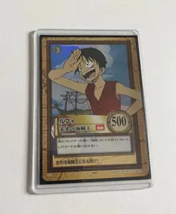 [VINTAGE] Luffy Future Pirate King One Piece Carddass C01 MP - Image 1