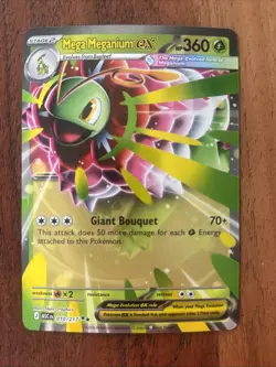 Pokemon TCG Mega Meganium Ex 010/217 Ascended Heroes Double Rare NM Card - Image 1