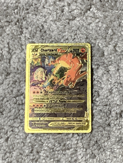 Charizard VStar HP280 Explosive Fire Rare Gold Accent Foil Fan Art Cards - Image 1