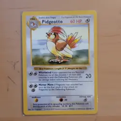 Pokemon Pidgeotto 022/102 Base Set Shadowless Rare 60 HP Regular Card 1999 - Image 1
