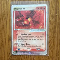 Pokemon Magmar ex EX Ruby & Sapphire 96/109 Holo Rare Card 2003 - Image 1