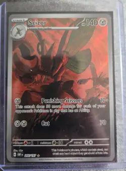 Pokemon TCG Scizor Illustration Rare Card Obsidian Flames 205/197 NM Condition - Image 1