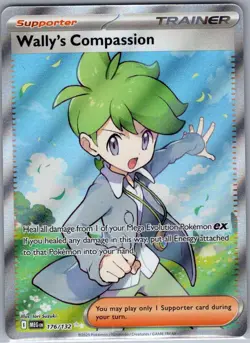 Wally's Compassion 176/132 ME01: Mega Evolution - Pokemon Card - NM - Image 1