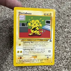 NM Pokemon ELECTABUZZ Card BLACK STAR PROMO Set #46 Wizards of the Coast #2 - Image 2