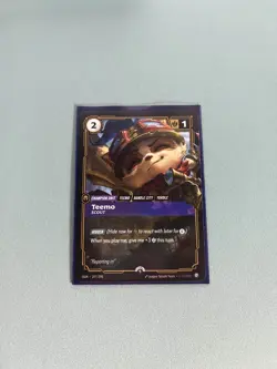 Riftbound Teemo Promo Card 197/298 League of Legends TCG NM English New - Image 1