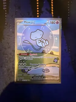 Mew EX 232/091 Bubble Mew Holo Card Sv: Paldean Fates Sir Near Mint NM Condition - Image 2