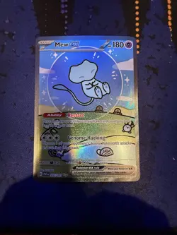 Mew EX 232/091 Bubble Mew Holo Card Sv: Paldean Fates Sir Near Mint NM Condition - Image 4
