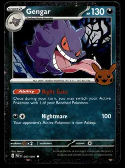 Gengar #57/91 Cosmos Holo Pokemon Card TCG Halloween Trick Or Trade 2024 - Image 1