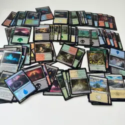 ALL FOIL LANDS MTG MAGIC THE GATHERING 92 FULL ART 140 NORMAL. 232 TOTAL FOILS - Image 2