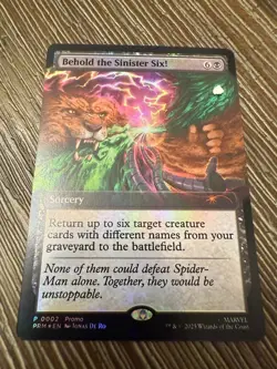 MTG Spider-man Behold The Sinister Six Promo Pax West 2025 with Magazine - Image 2