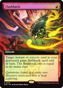 Flashback Foil Extended Art Secrets of Strixhaven NM MTG - Image 1