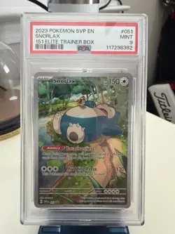 PSA 9 2023 Pokemon SVP EN Snorlax Black Star Promo 151 Elite Trainer Box #051 - Image 1