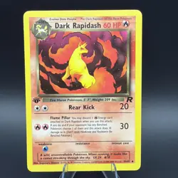 Dark Rapidash 44/82 Team Rocket Regular 1st Edition Vintage Pokemon TCG - Image 1